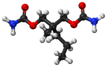 Meprobamate ball-and-stick model.png