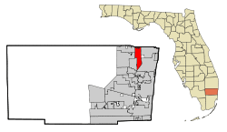 Location in Broward County and the State of Florida