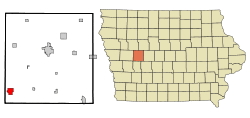 Location of Manning, Iowa