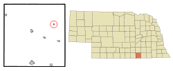 Location of Oak, Nebraska