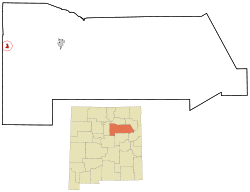 Location of Pecos, New Mexico