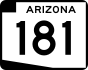 State Route 181 marker