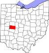 State map highlighting Champaign County