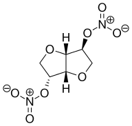 Isosorbide dinitrate structure.svg