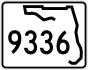 State Road 9336 marker