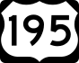 U.S. Route 195 marker