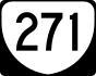 State Route 271 marker