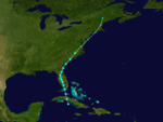 1916 Atlantic tropical storm 1 track.png