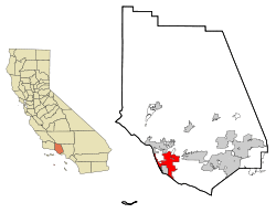 Location in Ventura County and the state of California