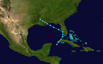 1945 Atlantic tropical storm 7 track.png