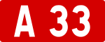 A33 autoroute shield