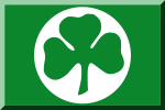 Verde con trifoglio Verde su cerchio Bianco.svg