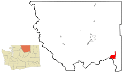 Location of Nespelem Community, Washington