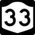 New York State Route 33 marker