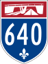 Autoroute 640 shield