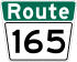 Winnipeg Route 165 shield