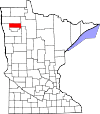 State map highlighting Pennington County