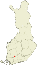 Location of Sääksmäki in Finland
