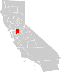 Location of San Joaquin County in California