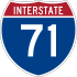 Interstate 71 marker