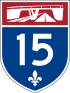 Autoroute 15 shield