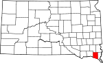 State map highlighting Clay County