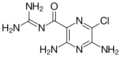 Amilorid - Amiloride.svg