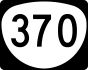 Oregon Route 370 marker