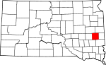 State map highlighting Lake County