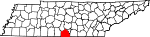 State map highlighting Lincoln County
