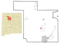 Location of San Ysidro, New Mexico