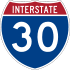 Interstate 30 marker