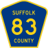 County Route 83 marker