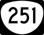 Oregon Route 251 marker