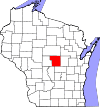 State map highlighting Portage County