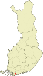 Location of Karis in Finland