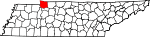 State map highlighting Stewart County