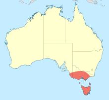 Hemiphlebia mirabilis distribution map.svg