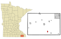 Location of Harmony, Minnesota