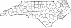 Location of Gaston, North Carolina
