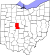 State map highlighting Union County