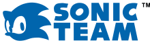 Sonic Team's logo, with a picture of Sonic the Hedgehog's head from Sonic & Knuckles and the words Sonic Team spelled out