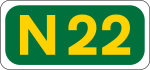 N22 road shield}}