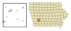 Location of Griswold, Iowa