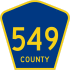 County Route 549 marker