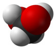 Spacefill model of methanediol