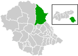 Location within Lienz district