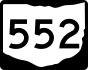 State Route 552 marker
