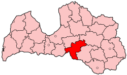 Location of Aizkraukle