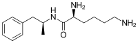 Lisdexamfetamine structure.svg